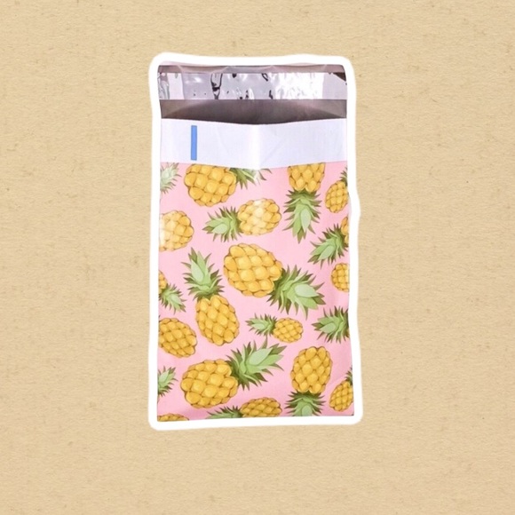 100 - 6x9 Pineapple Polymailers - Picture 2 of 4